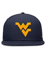 Nike Men's Navy West Virginia Mountaineers On-Field Pro Fitted Hat