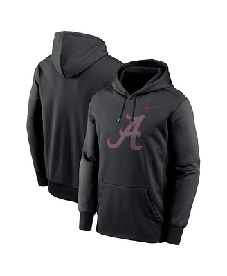 Nike Men's Black Alabama Crimson Tide Color Pop Performance Fleece Pullover Hoodie