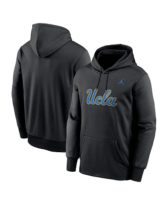 Jordan Men's Black Ucla Bruins Color Pop Performance Fleece Pullover Hoodie