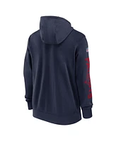 Nike Men's Navy New England Patriots 2024 Sideline Club Full-Zip Hoodie