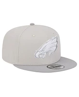 New Era Men's Stone/Gray Philadelphia Eagles Two-Tone Color Pack 9FIFTY Snapback Hat