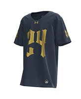 Under Armour Big Boys and Girls Navy Notre Dame Fighting Irish 2024 Shamrock Series Replica Jersey