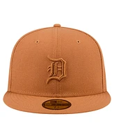 New Era Men's Brown Detroit Tigers Color Pack 59FIFTY Fitted Hat