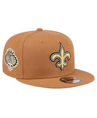 New Era Big Boys and Girls Brown New Orleans Saints Color Pack Side Patch 9FIFTY Snapback Hat