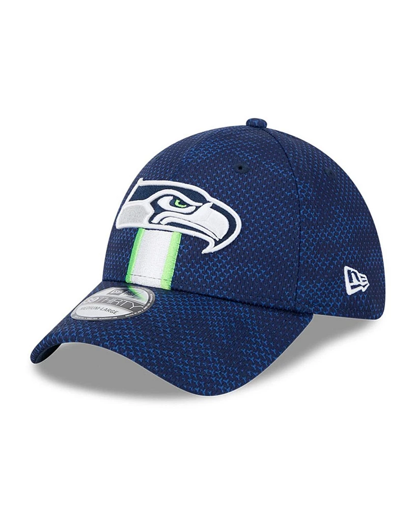 New Era Men's College Navy Seattle Seahawks 2024 Sideline 39THIRTY Flex Hat