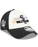 New Era Men's Cream/Black Chicago White Sox 2024 Mlb All-Star Game 9FORTY Adjustable Hat