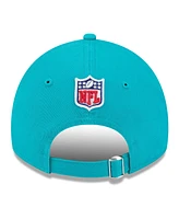 New Era Men's Aqua Miami Dolphins 2024 Sideline 9TWENTY Adjustable Hat