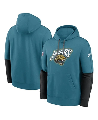 Nike Men's Teal Jacksonville Jaguars Throwback Alternate Logo Team Issue Club Pullover Hoodie