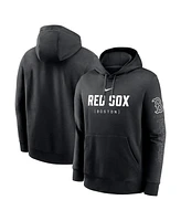 Nike Men's Black Boston Red Sox Fashion Club Pullover Hoodie