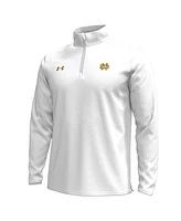 Under Armour Men's White Notre Dame Fighting Irish 2024 Shamrock Series Quarter-Zip Pullover Top