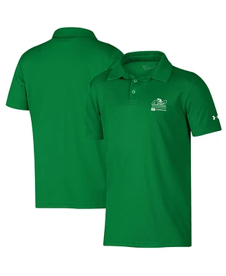 Under Armour Big Boys and Girls Kelly Green Arnold Palmer Invitational Tech Mesh Polo