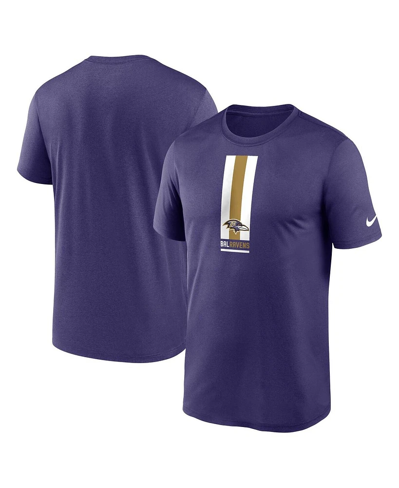 Nike Men's Purple Baltimore Ravens Vertical Split Legend Performance T-Shirt