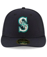 New Era Men's Navy Seattle Mariners National Baseball Hall of Fame Low Profile 59FIFTY Fitted Hat