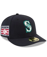 New Era Men's Navy Seattle Mariners National Baseball Hall of Fame Low Profile 59FIFTY Fitted Hat