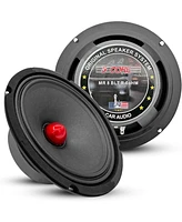 5 Core 8 Inch Midrange Door Speaker 500W Pmpo Subwoofer w Aluminum Bullet 4 Sub Woofer