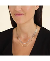 Rosefield Snake Necklace Duo Tone