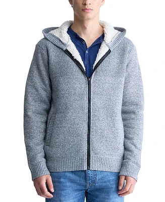 Men's Walmick Full-Zip Knit Hoodie with Sherpa Lining