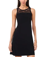 Msk Women's Lace-Trim Shift Dress