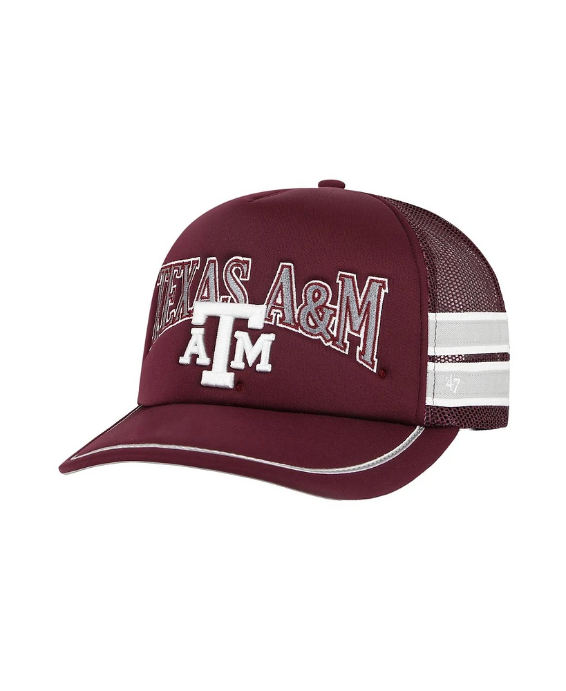 '47 Brand Men's Maroon Texas A M Aggies Sideband Trucker Adjustable Hat