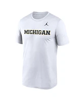 Jordan Men's Michigan Wolverines Primetime Legend Wordmark T-Shirt