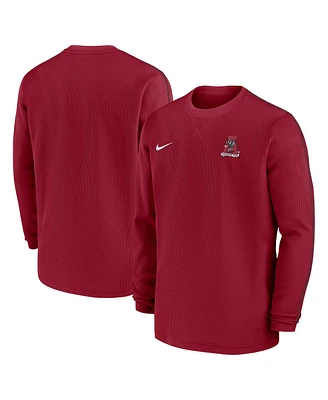 Nike Men's Alabama Crimson Tide 2024 Sideline Coaches Long Sleeve T-shirts