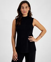 Jm Collection Petite Sleeveless Mock Neck Sweater, Created for Macy's