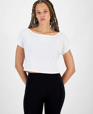 Id Ideology Women's Off-The-Shoulder T-Shirt, Created for Macy's