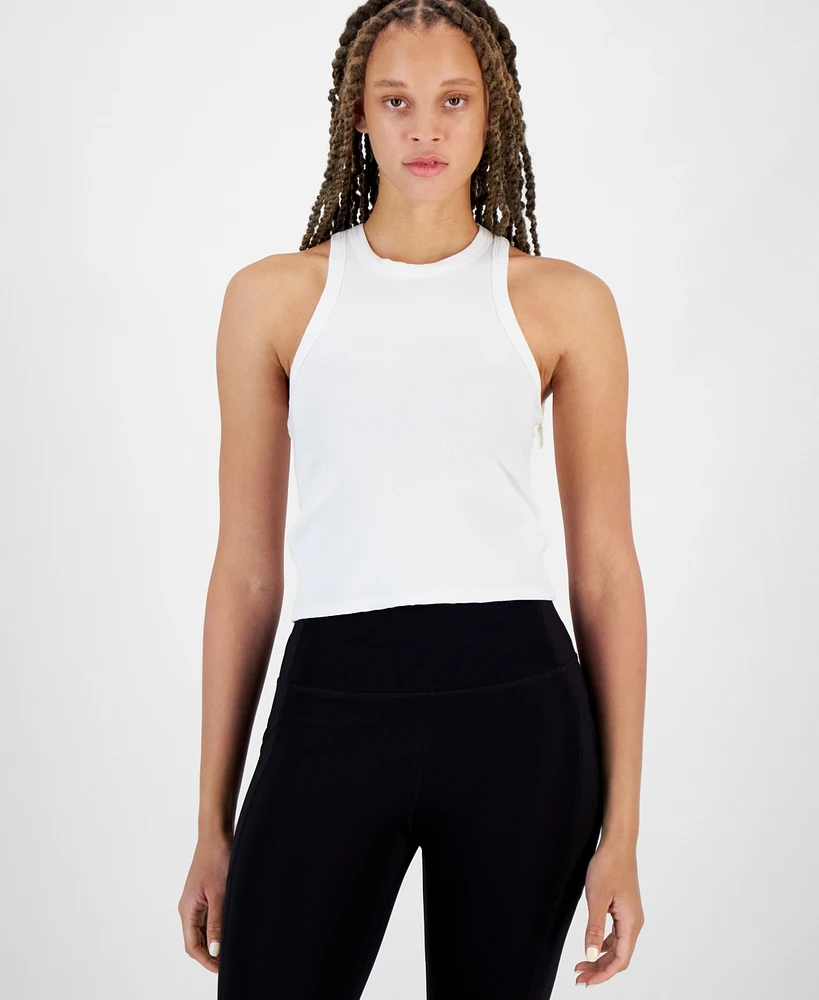 Id Ideology Women's Crewneck Rib-Knit Sleeveless Tank Top, Created for Macy's