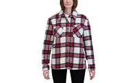 Hfx Women's Sherpa Fleece Lined Shirt Jacket Shacket