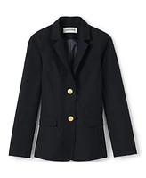 Lands' End Big Girls Hopsack Blazer