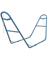 Streamdale Furniture Adjustable Steel Hammock Stand for 9-14ft Hammocks in Blue