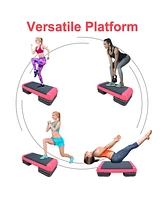 Streamdale Furniture Adjustable Workout Stepper with 4 Risers