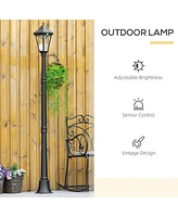 Streamdale Furniture Solar Street Lamp with Motion Sensor and Adjustable Brightness