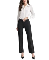 Dkny Petite Modern-Fit Mid-Rise Wide-Leg Pants