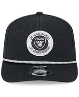 New Era Men's Black Las Vegas Raiders 2024 Sideline 9SEVENTY Stretch-Snap Hat