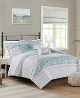 Madison Park Caralie Seersucker 5-Pc. Comforter Set