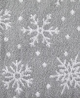 Skl Home Scattered Snowflake Jacquard Cotton Bath Towel, 25" x 50"