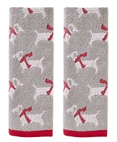 Skl Home Scarf Dachshunds Cotton 2 Piece Hand Towel, 16" x 25"