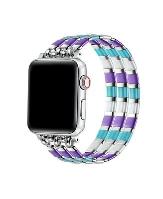 Posh Tech Women's Slim Resin Bracelet Band for Apple Watch 42mm, 44mm, 45mm, 49mm