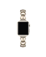 Posh Tech Women's Aphrodite Heart Stainless Steel Band for Apple Watch 38mm, 40mm