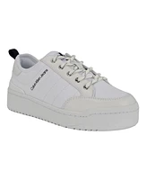 Calvin Klein Women's Austie Round Toe Lace-Up Casual Sneakers