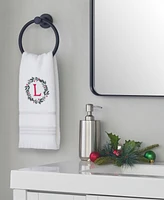 Skl Home Wreath Monogram Cotton Hand Towel, 16" x 26"