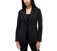 Kenneth Cole Women's Athletic-Stretch One-Button Notch-Collar Blazer