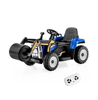 Vebreda 12V Kids Ride on Road Roller with 2.4G Remote Control-Pink