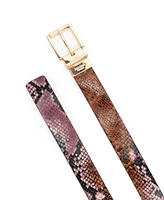 Kate Spade New York Women's 32mm Snake Embossed Reversible Belt