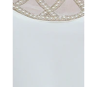 City Studios Juniors' Rhinestone-Trim A-Line Dress