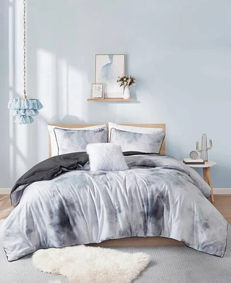 Intelligent Design Cassiopeia Watercolor Tie Dye 3-Pc. Duvet Cover Set, Twin/Twin Xl