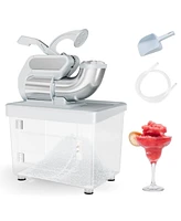 Givimo 300W Commercial Ice Crusher with Dual Blades and Safety Switch-Gray