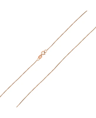 Bling Jewelry Ultra Thin 018 Gauge 0.5MM Thin14K Yellow White Rose Gold Rolo Curb Cable Chain Necklace For Women 18 Inch