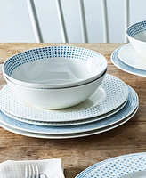 Noritake Hammock Rim 12-Piece Dinnerware Set, Service for 4